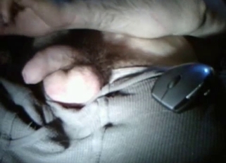 Preparing my dick for a cute doggy