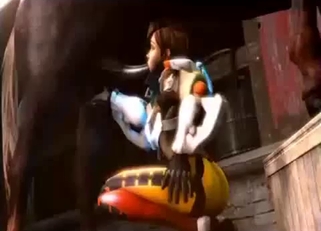 3D jockey gives a nice deep blowjob